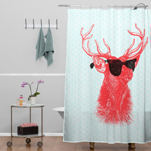 Rideaux de douche | Wayfair.ca Rideau de douche gazelle mâle Nick Nelson